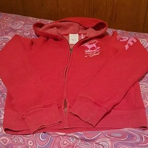 PINK VICTORIA'S SECRET zip-up hoodie